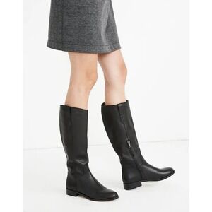 Madewell Winslow Black Leather Equestrian Knee High Tall Riding Boots Womens 10